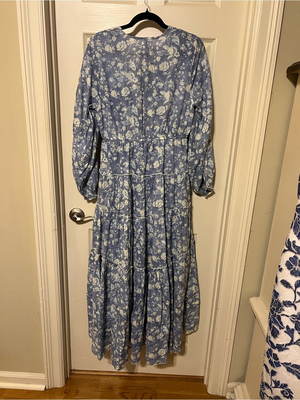 Free People Pappiet Midi Dress in Bluebell Combo - Picture 3 of 4